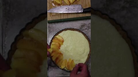 Let's Make A Fresh Peach Tart With Pastry Cream From Scratch! #grainsinsmallplaces #freshmilledflour