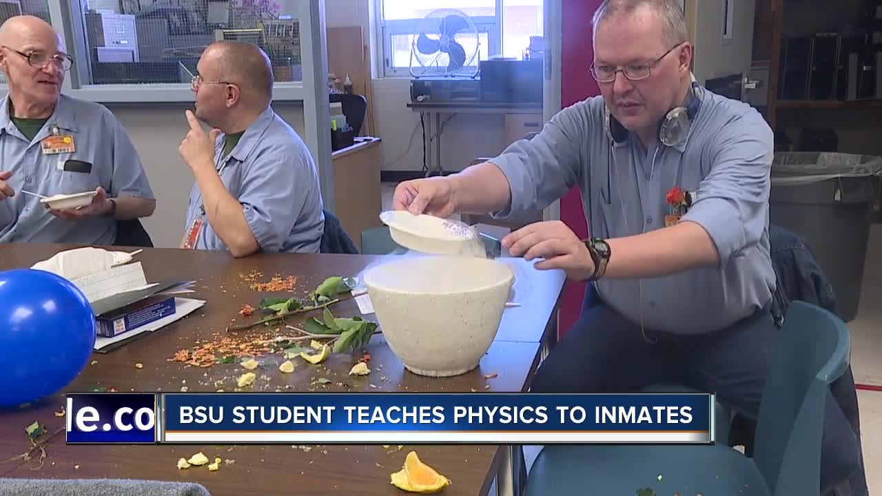 BSU student teaches physics class to inmates at Idaho's prison