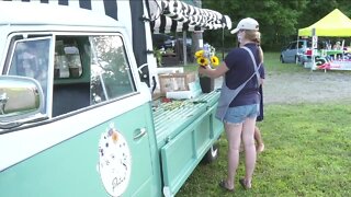 She put her flower business on the road in an eye-catching classic truck