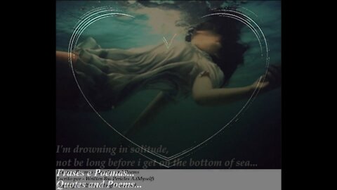 I'm drowing in solitude, bottom of sea.. [Quotes and Poems]