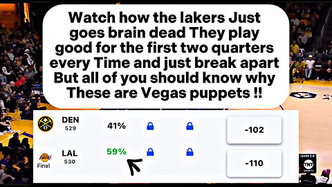 Rigged Denver Nuggets WIN vs Los Angeles Lakers playoffs Game 3 | these are clearly Vegas puppets