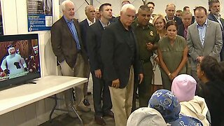 Pence Visits Starkly Different Migrant Detention Centers Near Border