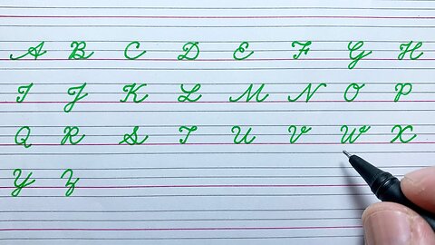 Cursive writing A to Z | English capital letters ABCD | Cursive handwriting practice | Alphabets