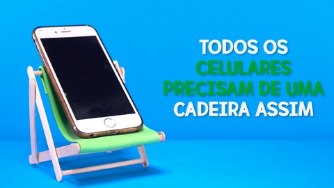 Crie o seu próprio suporte de celular.