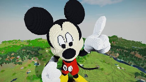 Minecraft Mickey Mouse Build Schematic