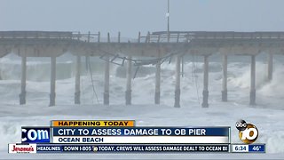 City to examine damage to Ocean Beach Pier