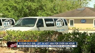 After school program under investigation for leaving behind six-year-old in locked van