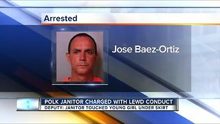 Polk Co. school janitor arrested for inappropriately touching 6-year-old student