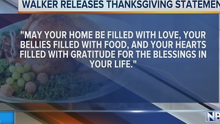 Walker's Thanksgiving Message