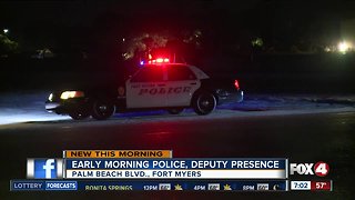 Early morning deputy presence off Palm Beach Boulevard early Monday