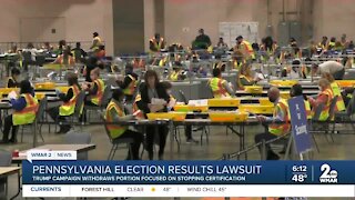 Pennsylvania election results in lawsuit