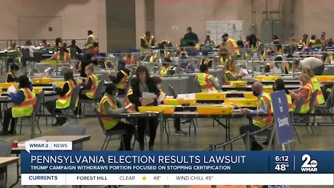 Pennsylvania election results in lawsuit