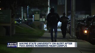 Wayne State University on alert after 2 armed robberies near campus