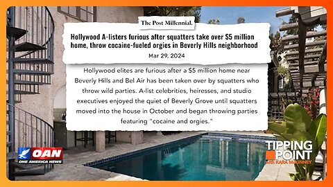 Squatters Throw Cocaine Fueled Orgies in Hollywood Angering A-Listers | TIPPING POINT 🟧