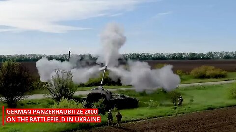 German Made Panzerhaubitze 2000 (PzH 2000) Conducts Fire Missions On The Battlefield In Ukraine