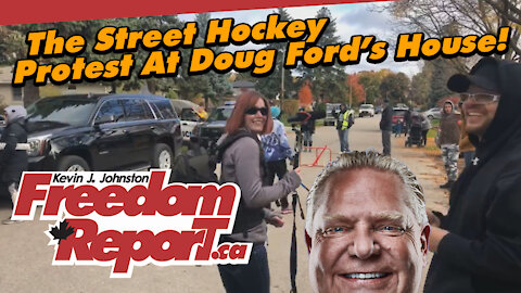Doug Ford's House - The Street Hockey Game With Police Watching - Interviewing Toronto Police