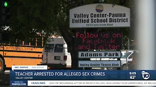 Teacher arrested for alleged sex crimes