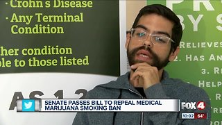 Florida Senate passes the bill to repeal medical pot smoking ban