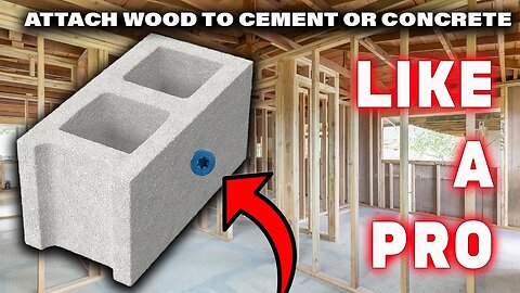 How to attach wood to concrete or cement like a pro fast and easy