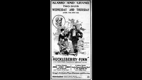 Huckleberry Finn (1920 film) - Directed by William Desmond Taylor - Full Movie