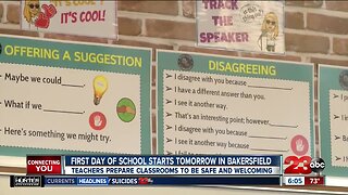 Teachers prepare for first day of school in Bakersfield