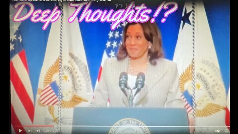 Kamala Speaks Coherently!!! Still Sounds Very Dumb