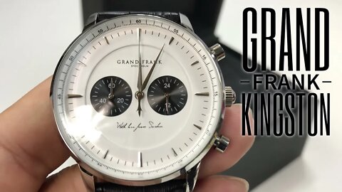 GIVEAWAY! The Kingston Panda Dial White Chronograph by Grand Frank Review & Giveaway