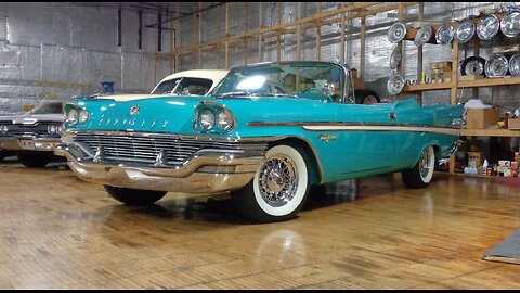 1957 Chrysler New Yorker Convertible in Turquoise & Engine Sound on My Car Story with Lou Costabile