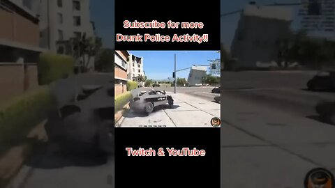 Shocking dashcam footage captures drunk police officer crashing cruiser @dondada#drunkdriving #gta