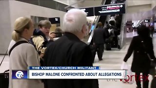 Bishop Malone confronted about allegations