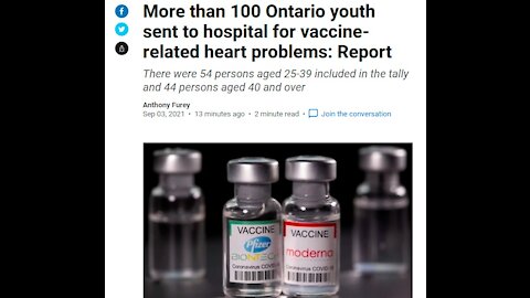 Over 100 Children in Ontario Receive Heart Issues From the Poison Jabs