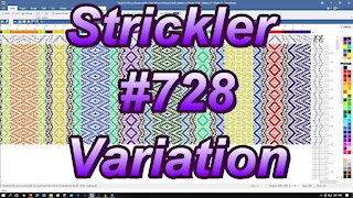 Weaving a Variation of Strickler #728 01
