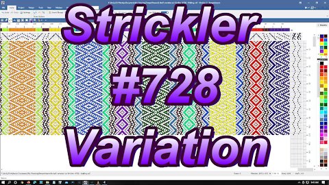 Weaving a Variation of Strickler #728 01
