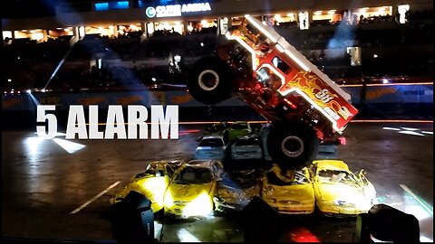 5 Alarm at Hot Wheels Monster Truck Show Glow Party
