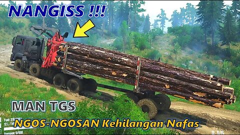 🔴 MAN TGS 8X8 HILANG NAFAS DITANJAKAN - Spintires Mudrunner Truck Off Road Gameplay