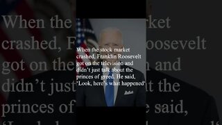 Joe Biden Quote - When the stock market crashed...