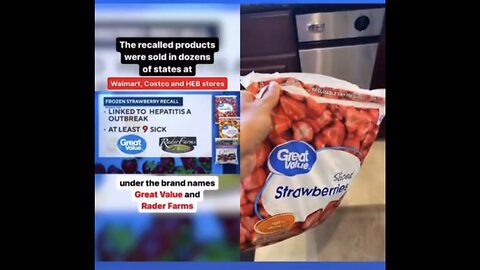 RECALL ALERT☢️🍓⚠️🥤🤮HEPATITIS A OUTBREAK🦠ON SEVERAL FOOD PRODUCT BRANDS🍓⚠️🫐🐚💫
