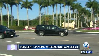 President Trump spending the weekend on Palm Beach