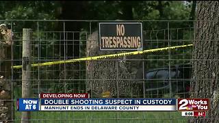Double shooting suspect in custody