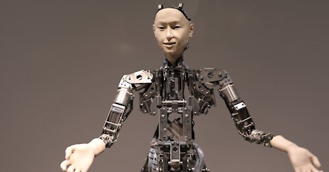 Incredible, super realistic interacting robot.
