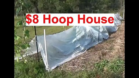 Simple Cheap Hoop House Alternative & Extend Growing Season