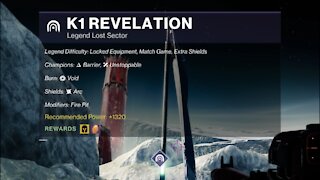 Destiny 2 Legend Lost Sector: The Moon - K1 Revelation 9-22-21