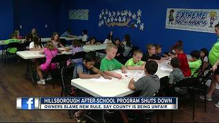 Hillsborough Co. after-school program shuts down
