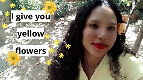 I give you yellow flowers🌼🌻 #vlog #nature #flower #viral #venezuela #lovevl