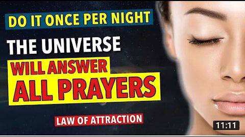 "10 Minutes Before You Sleep" ALL PRAYERS WILL BE ANSWERED Law of Attraction Meditation