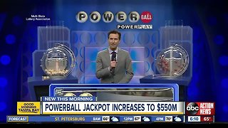 Powerball lottery drawing for March 16, 2019: No winning tickets sold; jackpot now $550 million