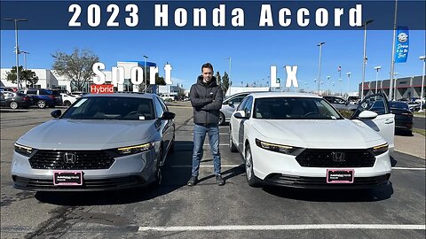 All-New 2023 Honda Accord Sport Hybrid vs 2023 Honda Accord LX