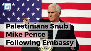 Palestinians Snub Mike Pence Following Embassy Statement... Pence Has the Perfect Response
