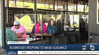San Diego businesses respond to new mask guidance