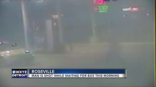 Detroit man shot while waiting for bus in Roseville